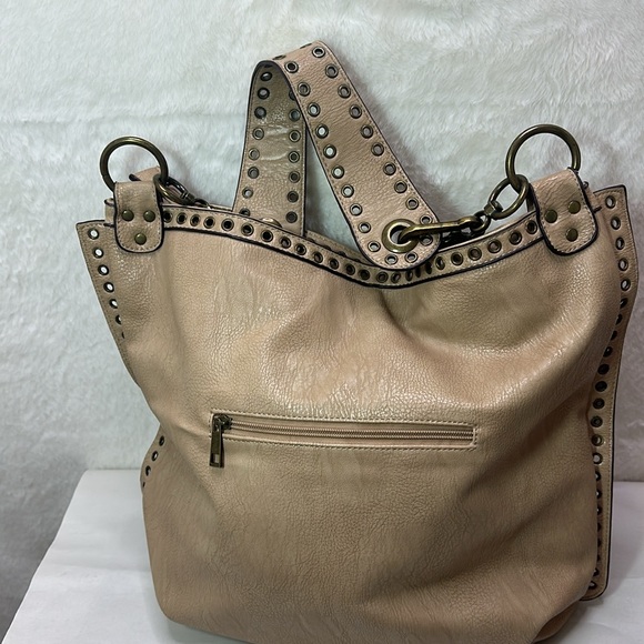Cato Hobo Shoulder Bag Cream Color - Picture 4 of 11